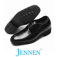 Mr. Saint-Saens Black 8.5cm | 3.4 inches Taller Black Elevator Shoes