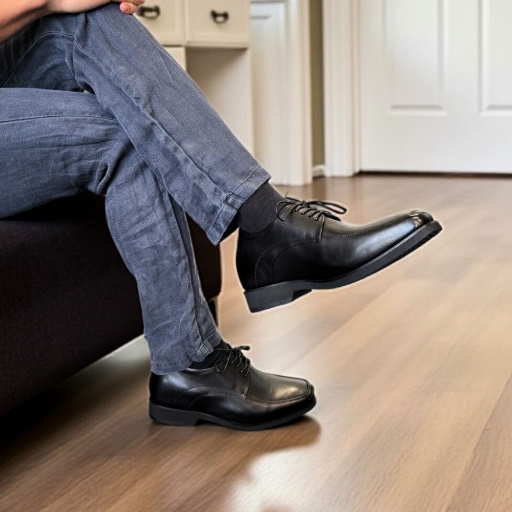 JENNEN Derby Shoes with Concealed Heels for Men