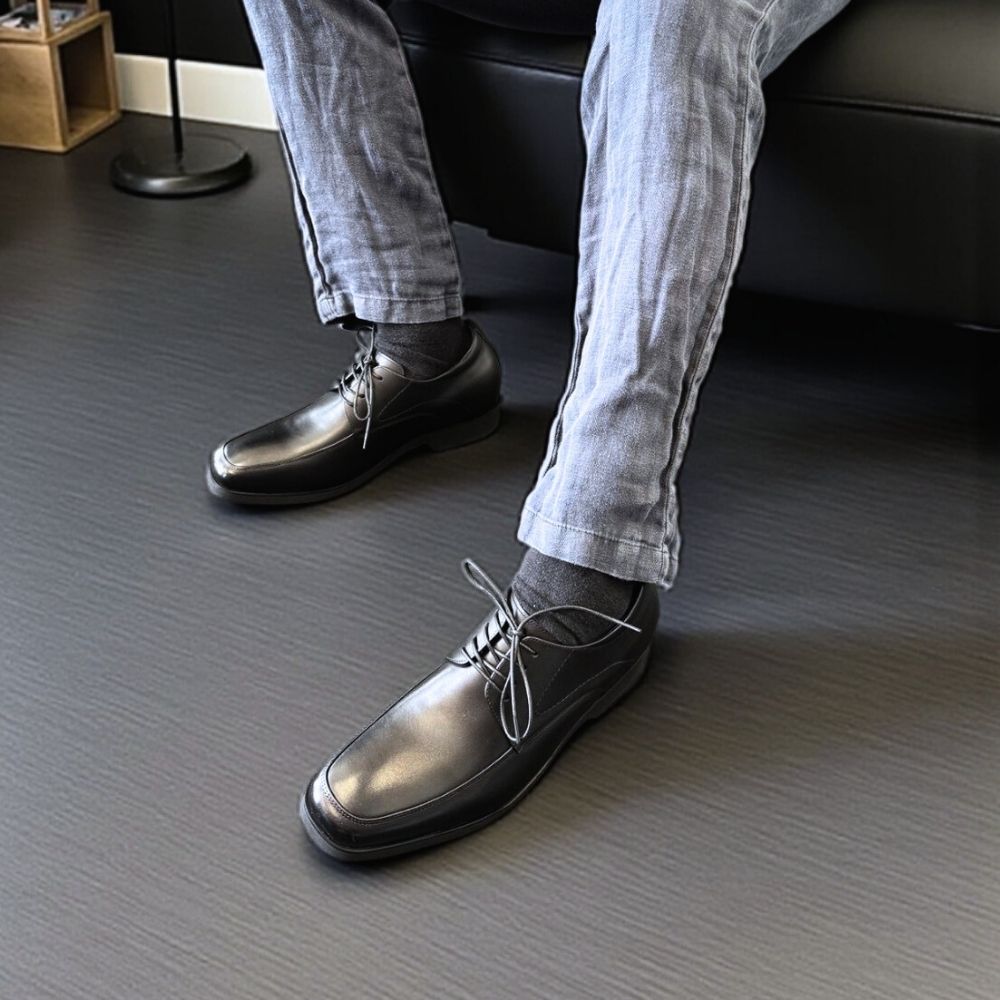 Lace Up Height Increasing Wedding Shoes for Men