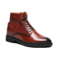 Casual Brown Elevator Boots