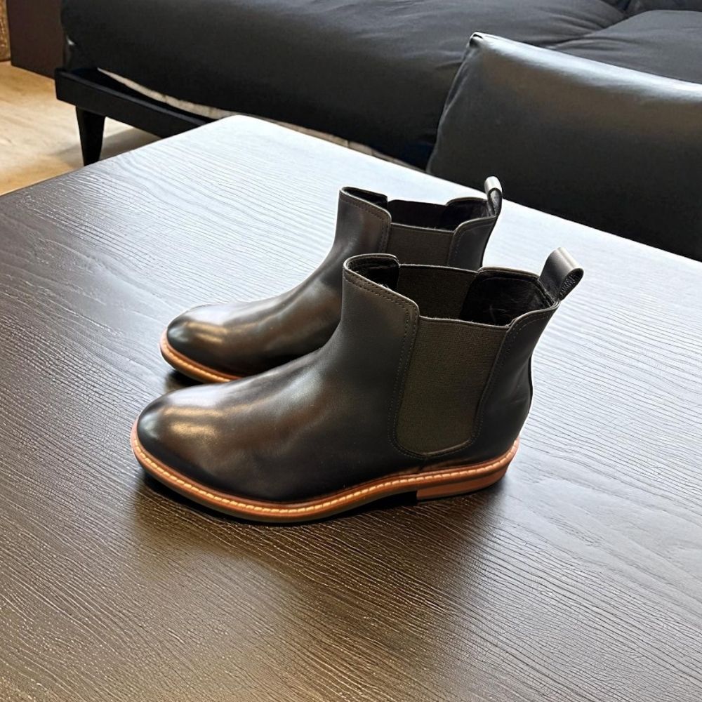 Formal Black Wide Foot Elevator Boots for Men