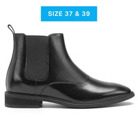 Mr. Waldo 7cm | 2.8 inches Black Chelsea Instant Height Lift Boots