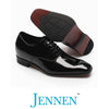 Mr. Webern Patent 7cm | 2.8 inches Taller Shiny Tuxedo Shoes