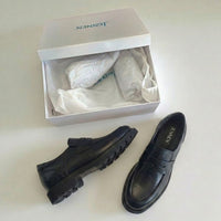 Mr. Ysaye Black 8cm | Premium Leather Slip-Ons (3.2")