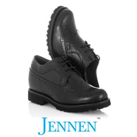 Ms. Jentah 6cm | 2.4 inches Taller Womens Black Brogue Shoes