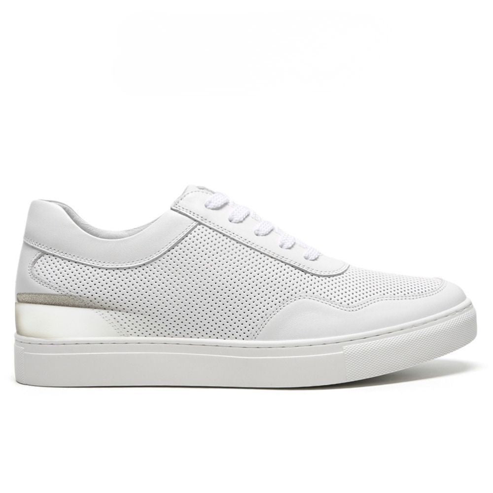 Mr. Nadal 6cm | 2.4 Inches Height Boost | Classic All White Elevator Sneakers