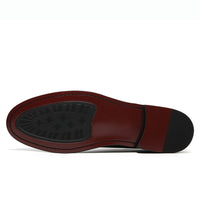 Height boosting formal shoes in colour black