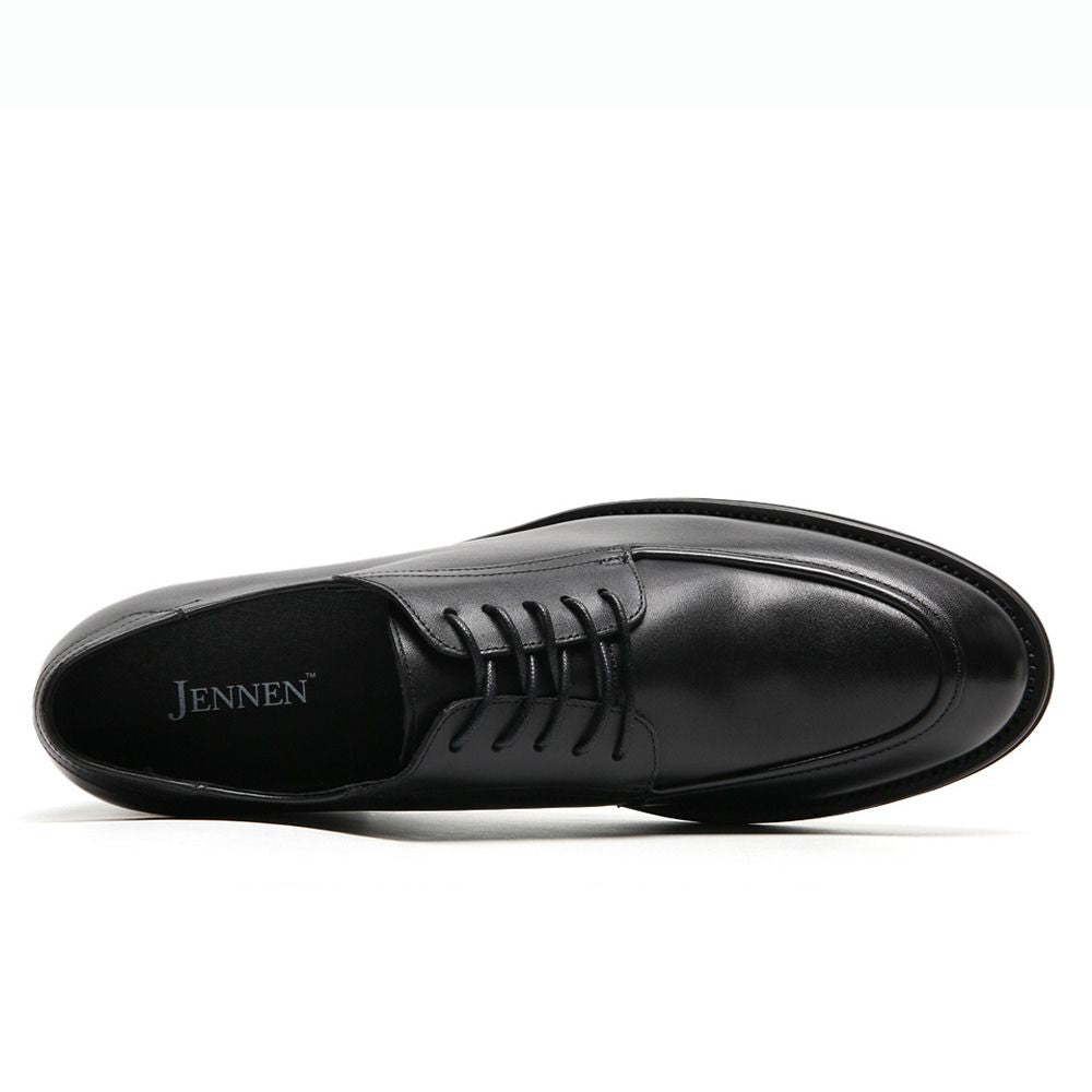Instant 7cm tall elevator formal black shoes'