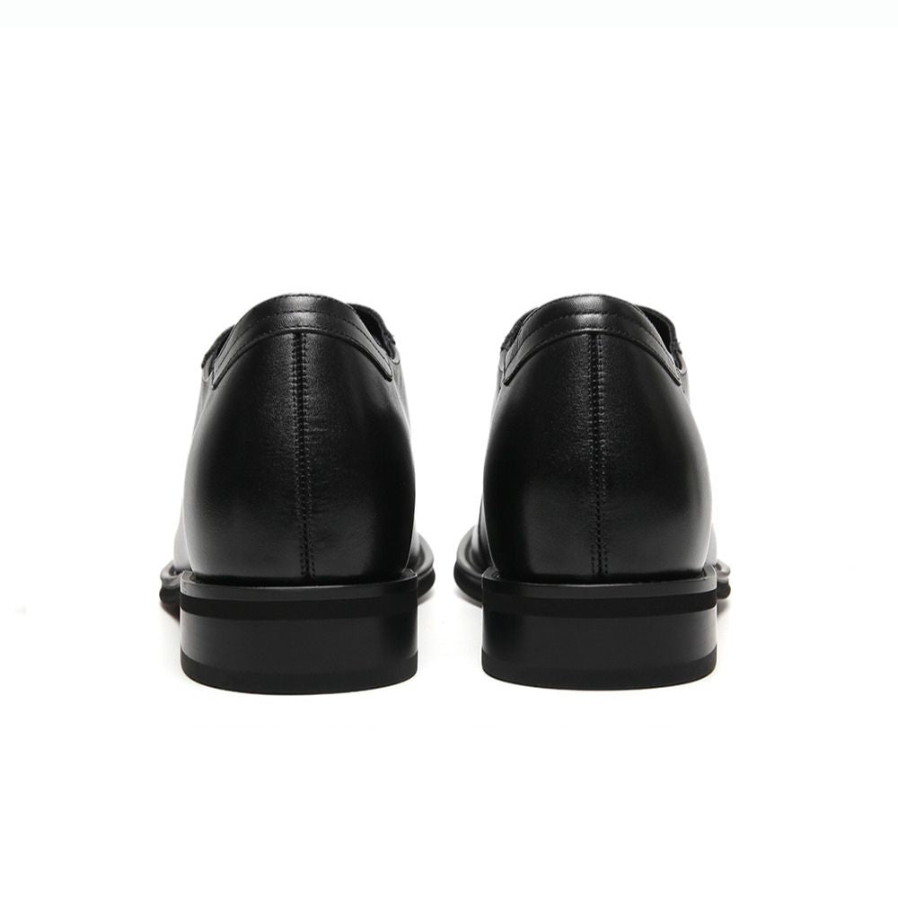 JENNEN Formal black shoes with 7cm hidden lifts