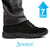 Mr. Nepal Black 7cm | 2.8 inches Tall Desert Hiking Style Boots Lift Heels