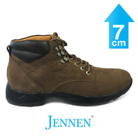 Mr. Nepal Brown 7cm | 2.8 inches Taller Desert Hiking Style Elevator Boots