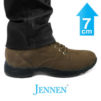 Mr. Nepal Brown 7cm | 2.8 inches Taller Desert Hiking Style Elevator Boots