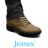 Mr. Nepal Brown 7cm | 2.8 inches Taller Desert Hiking Style Elevator Boots