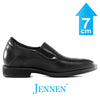 Mr. Haydn Black 7cm | 2.8 inches Taller Black Mens Business Shoes
