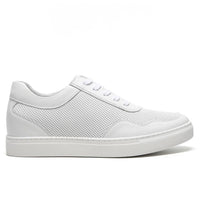 Mr. Nadal 6cm | 2.4 Inches Height Boost | Classic All White Elevator Sneakers