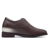 Mr. Orwell 10cm | 4 inches Brown Leather Elevator Dress Shoes for Men