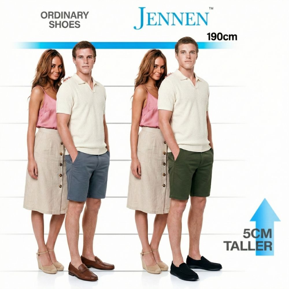 Mr. Parker 5cm | 2 Inches Black Canvas Elevator Sneakers | Lightweight Casual Height Increasing Shoes