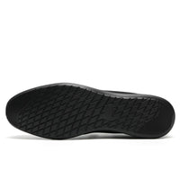 Mr. Parker 5cm | 2 Inches Black Canvas Elevator Sneakers | Lightweight Casual Height Increasing Shoes