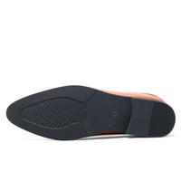 Mr. Parkinson Tan 8cm | Executive Elevator Formal Shoes (3.2")