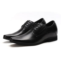 Formal Black Elevator Shoes with Non Compressing Insoles