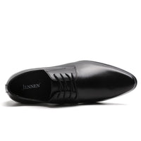 Black Groom Shoes with Height Boosting Shoe Lifts 
