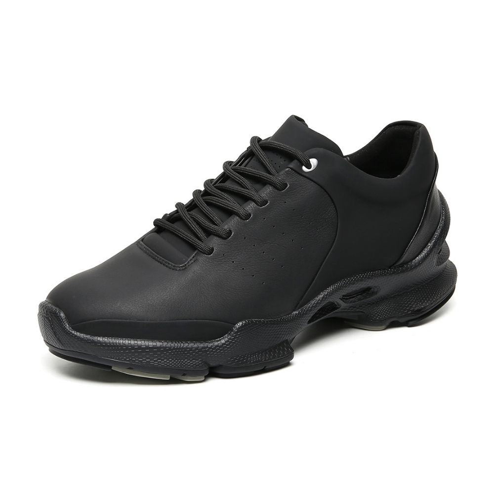 Mr. Paul Black 7cm | Premium Elevator Sneakers (2.8")