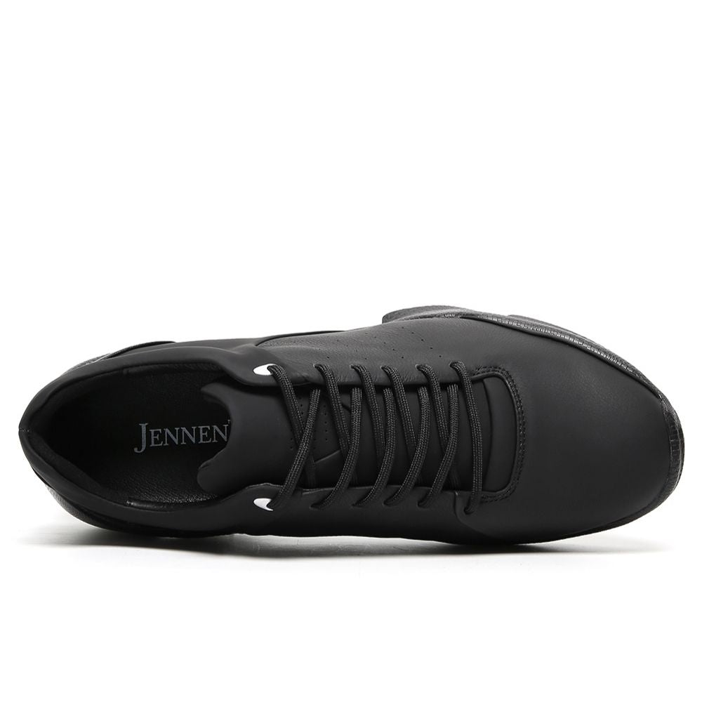 Mr. Paul Black 7cm | Premium Elevator Sneakers (2.8")