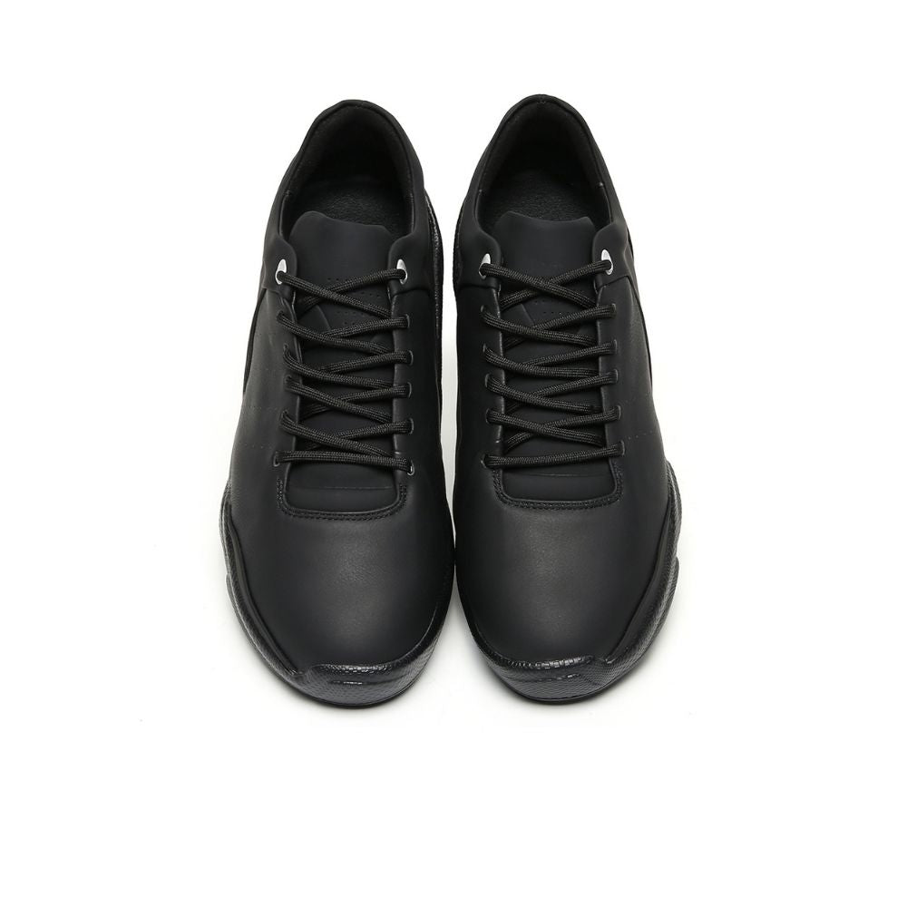 Mr. Paul Black 7cm | Premium Elevator Sneakers (2.8")