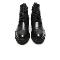 Urban Street Style Black Elevator Boots
