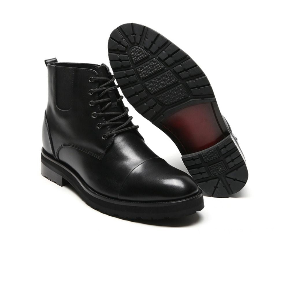 Melbourne Designed black elevator casual boots