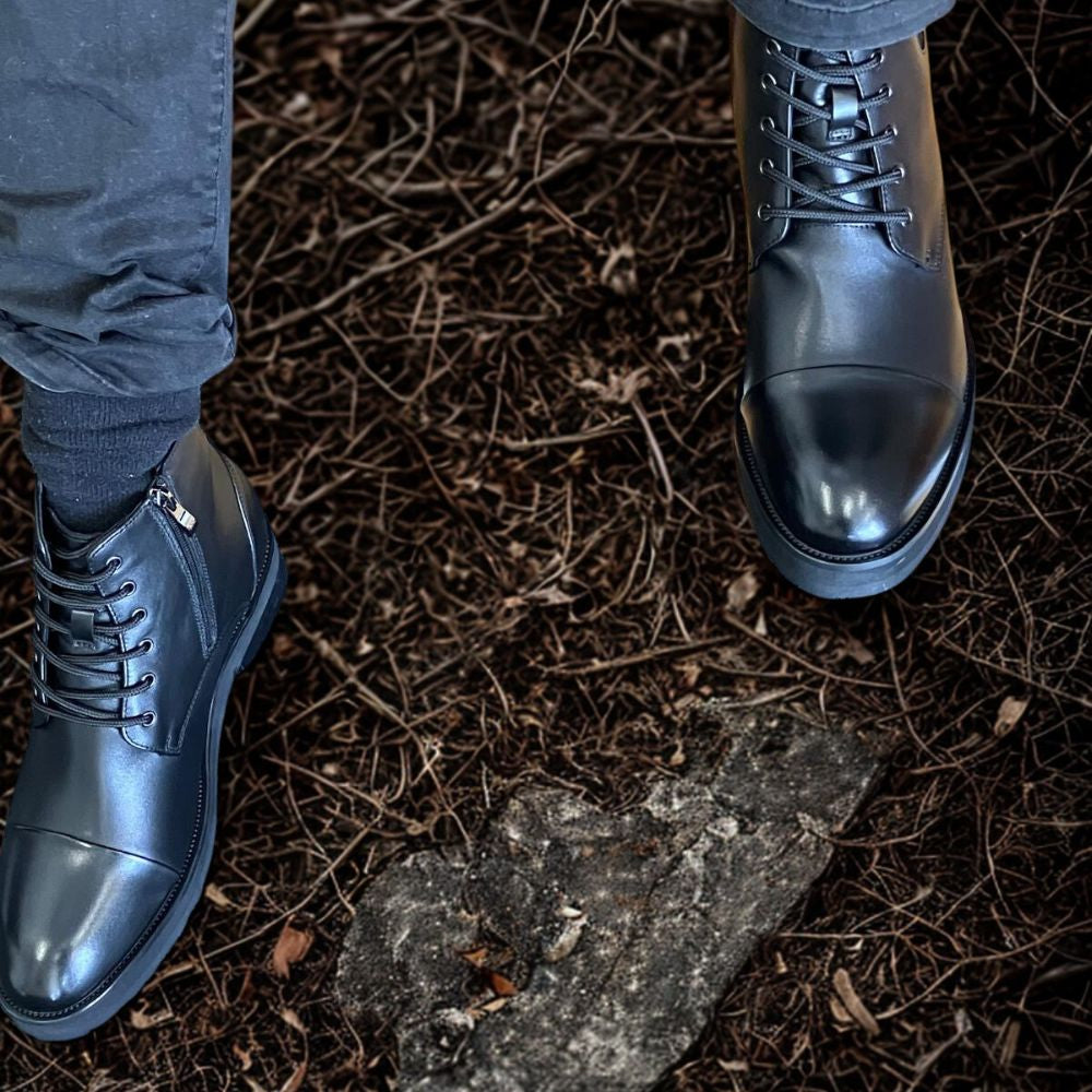 Mr. Phoenix 8cm | 3.2 Inches Height Boost | Elevator Boots for Sleek Height Increase
