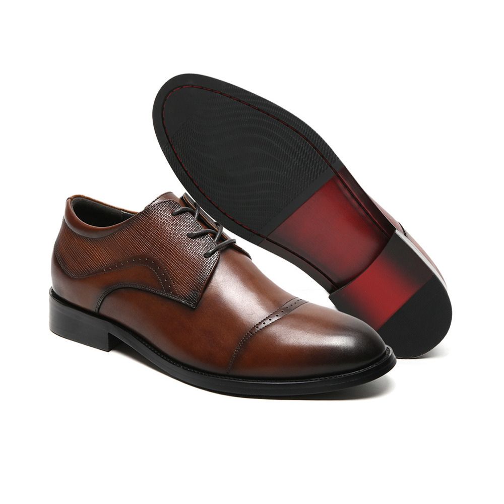 JENNEN brown formal shoes with height lift