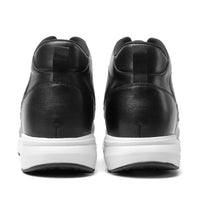 Height boosting black casual sneakers