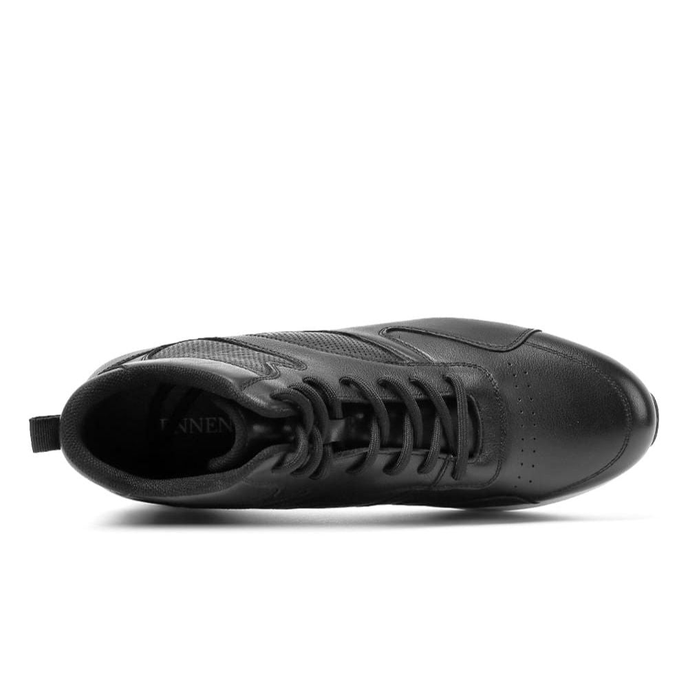 Hidden 8cm height boost sneakers in black