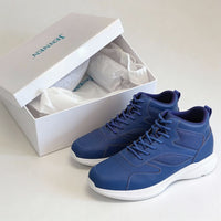 Mr. Pippen 8cm | 3.2 inches Cool Blue Leather Height Boost Sneakers