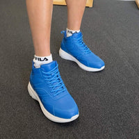 Pippen 8cm | 3.2 inches Cool Blue Leather Height Boost Sneakers