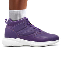 3.2inches height increasing purple casual sneakers