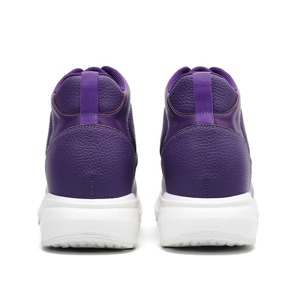 Purple Sneakers for men with 8cm hidden insoles