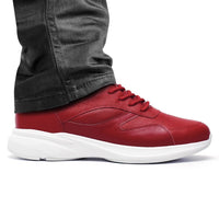 Casual Red Sneakers with 8cm instant height boost