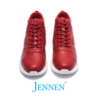 Mr. Pippen 8cm | 3.2 inches Bold Red Leather Instant Lift Sneakers