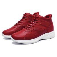 Everyday wear red elevator sneakers