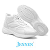 Mr. Pippen 8cm | 3.2 inches Classic White Leather Casual Elevator Sneakers