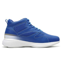 Mr. Pippen 8cm | 3.2 inches Cool Blue Leather Height Boost Sneakers