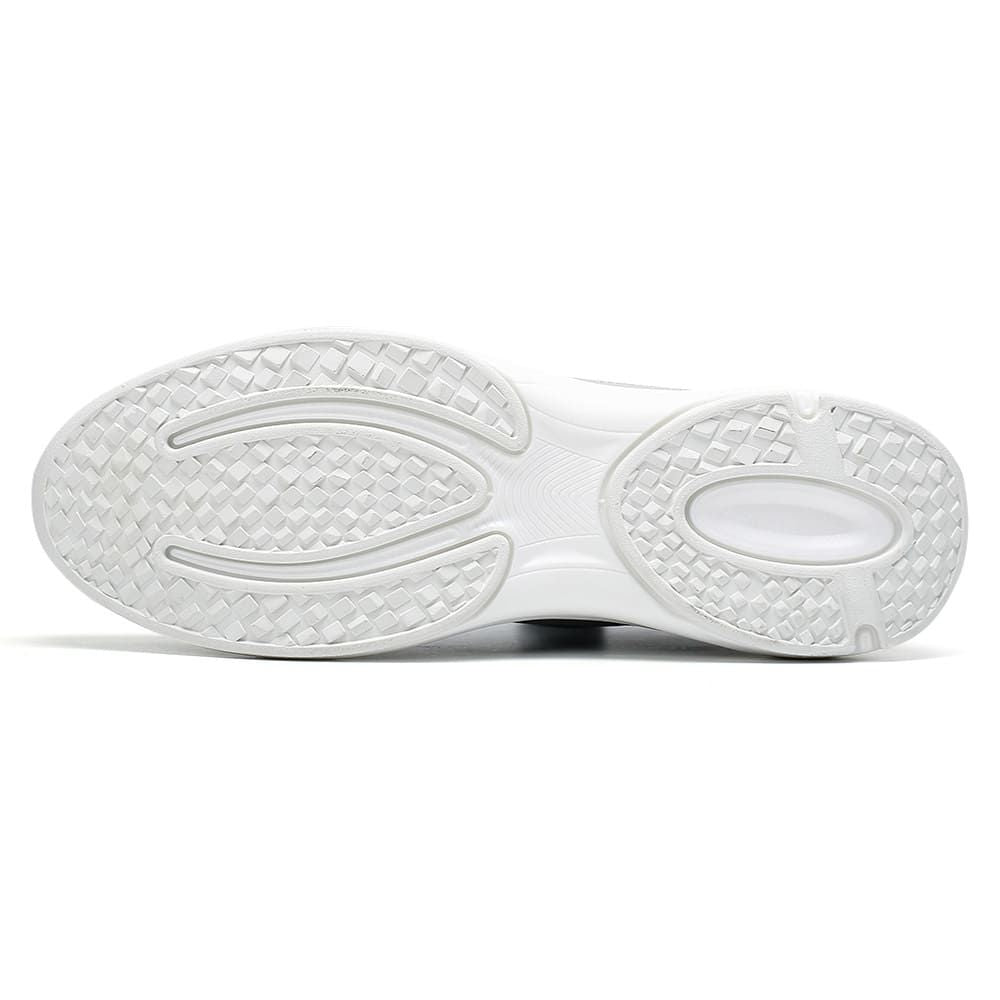 Leather Grey Height Boostng Sneakers for men