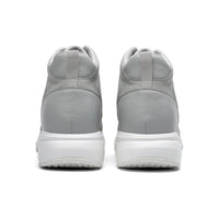 Versatile height enhancing casual grey sneakers 
