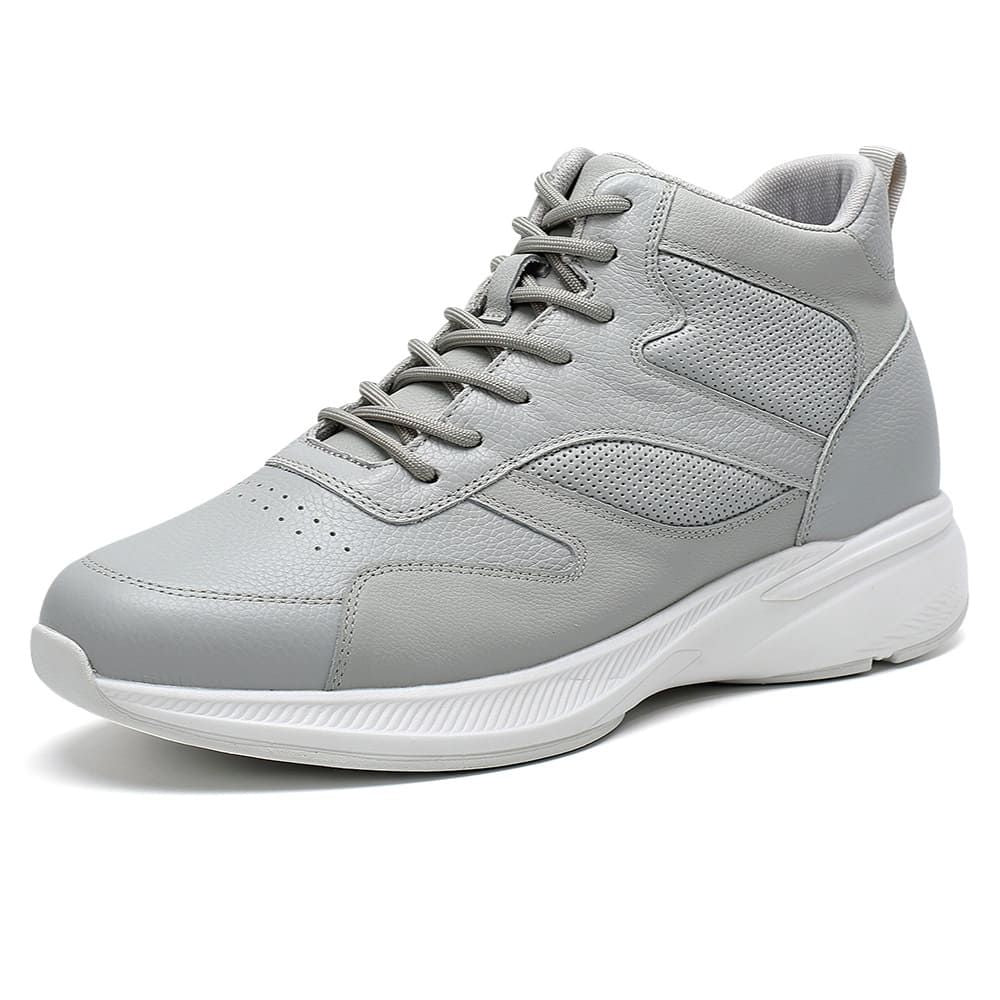 Trendy Grey Height Increasing Sneakers for men