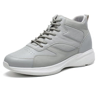 Trendy Grey Height Increasing Sneakers for men