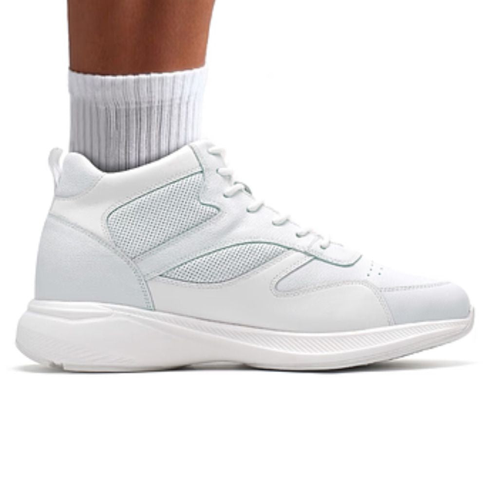 White Height boosting sneakers for men