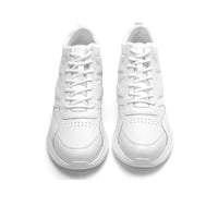 Casual white everyday sneakers for men wth heels
