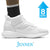 Mr. Pippen 8cm | 3.2 inches Classic White Leather Casual Elevator Sneakers